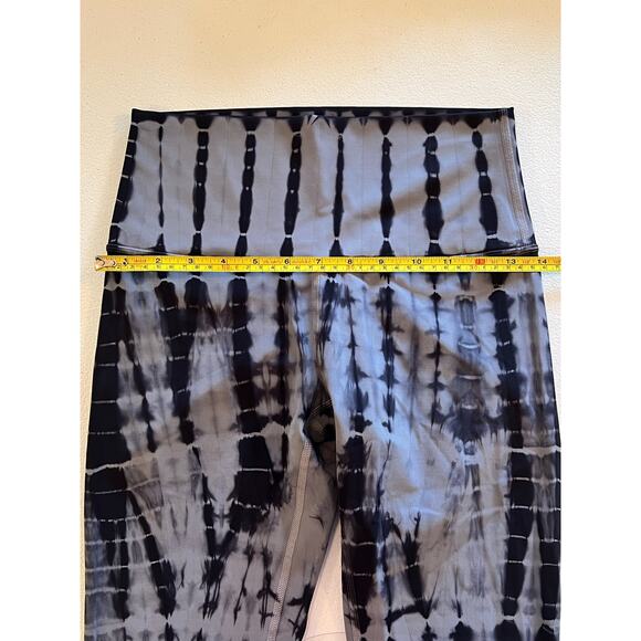 076 LULULEMON Wunder Under Crop HR 6 Shibori Magnet Grey Black Night - Picture 5 of 6